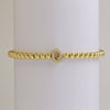 Bracelet Copper Electroplated With Letters Numbers Text