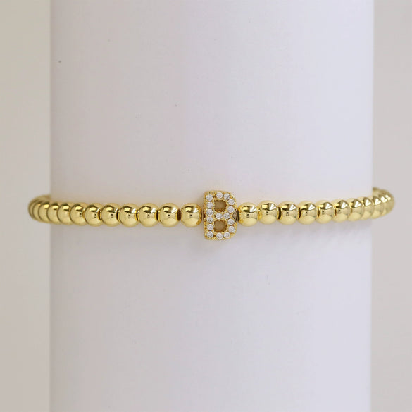 Bracelet Copper Electroplated With Letters Numbers Text