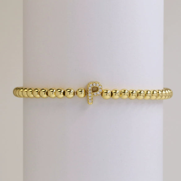 Bracelet Copper Electroplated With Letters Numbers Text
