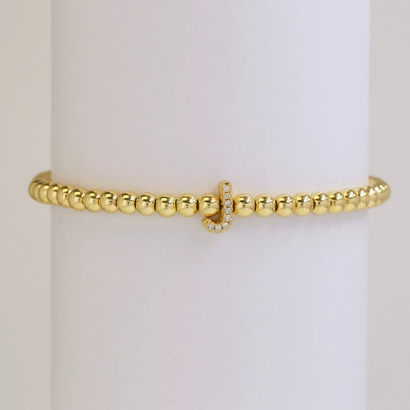 Bracelet Copper Electroplated With Letters Numbers Text