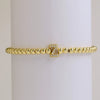 Bracelet Copper Electroplated With Letters Numbers Text