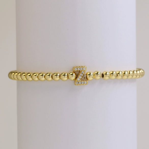 Bracelet Copper Electroplated With Letters Numbers Text