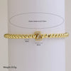 Bracelet Copper Electroplated With Letters Numbers Text