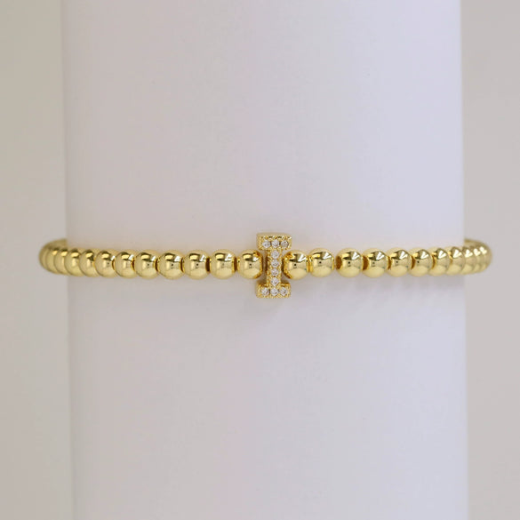 Bracelet Copper Electroplated With Letters Numbers Text