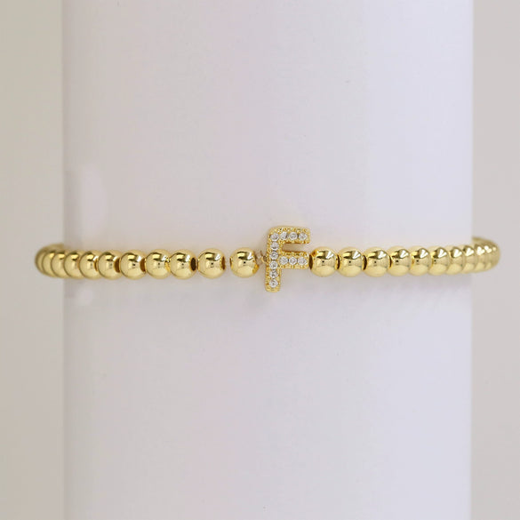 Bracelet Copper Electroplated With Letters Numbers Text