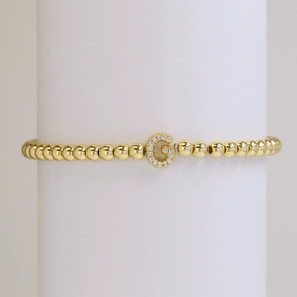 Bracelet Copper Electroplated With Letters Numbers Text