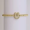 Bracelet Copper Electroplating Letters Numbers Text Beaded Rope Women's