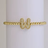 Bracelet Copper Electroplating Letters Numbers Text Beaded Rope Women's