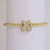 Bracelet Copper Electroplating Letters Numbers Text Beaded Rope Women's