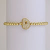 Bracelet Copper Electroplating Letters Numbers Text Beaded Rope Women's
