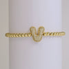 Bracelet Copper Electroplating Letters Numbers Text Beaded Rope Women's