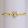 Bracelet Copper Electroplating Letters Numbers Text Beaded Rope Women's