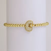Bracelet Copper Electroplating Letters Numbers Text Beaded Rope Women's