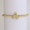Bracelet Copper Electroplating Letters Numbers Text Beaded Rope Women's