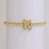 Bracelet Copper Electroplating Letters Numbers Text Beaded Rope Women's