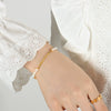 Bracelet Copper Freshwater Pearl Geometric Electroplating Women's Jewelry