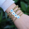 Bracelet Copper Geometric Devil's Eye Blue Eye Colorpreserving Electroplating For Women