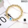 Bracelet Copper Geometric Devil's Eye Blue Eye Colorpreserving Electroplating For Women