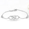 Bracelet Copper Geometric Figureeight Heartshaped Electroplated For Women