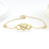 Bracelet Copper Geometric Figureeight Heartshaped Electroplated For Women