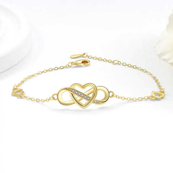 Bracelet Copper Geometric Figureeight Heartshaped Electroplated For Women