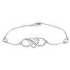 Bracelet Copper Geometric Figureeight Heartshaped Electroplated For Women