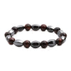 Bracelet Copper Geometric Handmade Unisex Tiger's Eye Cut Black Stone