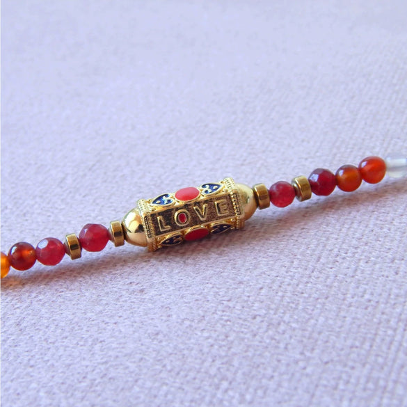 Bracelet Copper Geometric Love Heart Multipendant Electroplating