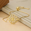 Bracelet Copper Geometric Microinlay For Women