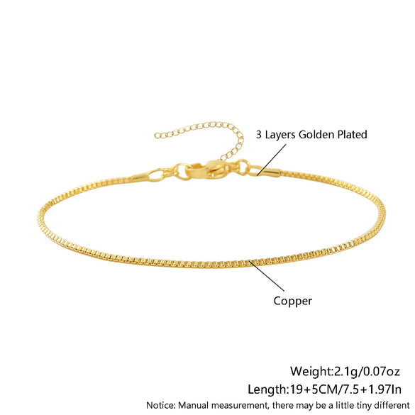 Bracelet Copper Geometric Minimalist Electroplated Jewelry Unisex