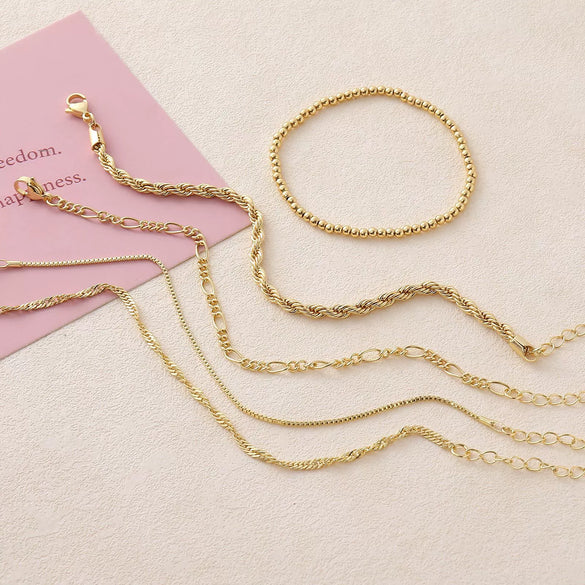 Bracelet Copper Geometric Minimalist Electroplated Jewelry Unisex