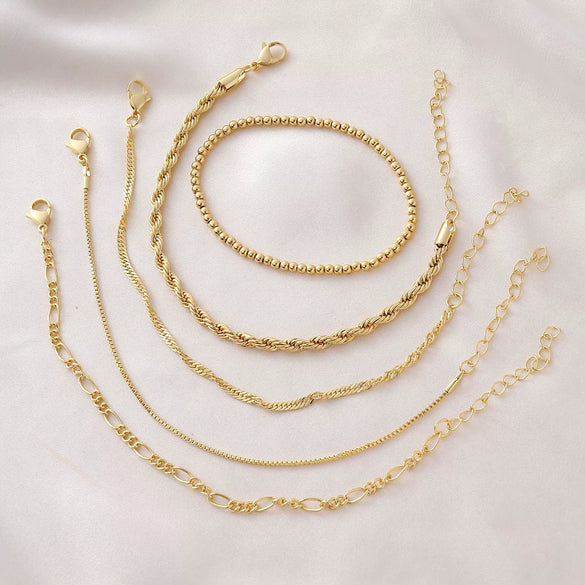 Bracelet Copper Geometric Minimalist Electroplated Jewelry Unisex