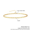 Bracelet Copper Gold Plated Geometric Twist Multilayer Chain Unisex