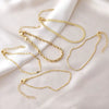 Bracelet Copper Gold Plated Geometric Twist Multilayer Chain Unisex