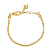 Bracelet Copper Goldplated Letter Pattern Simple Style