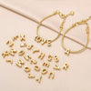 Bracelet Copper Goldplated Letter Pattern Simple Style