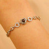 Bracelet Copper Heart Shape Geometric Electroplating Fashionable