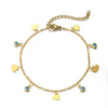 Bracelet Copper Heartshaped Handmade Evil Eye Couple Student Style