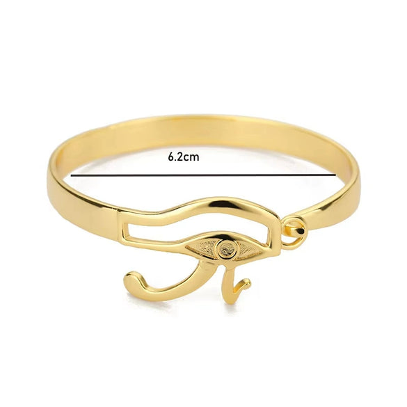 Bracelet Copper Hip Hop Style Egyptian Pharaoh Head Hook Electroplated