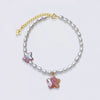 Bracelet Copper Imitation Pearls Star Heart Shape Electroplating Minimalist