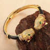 Bracelet Copper Light Luxury Animals Black Panther Electroplated Microinlaid Zircon