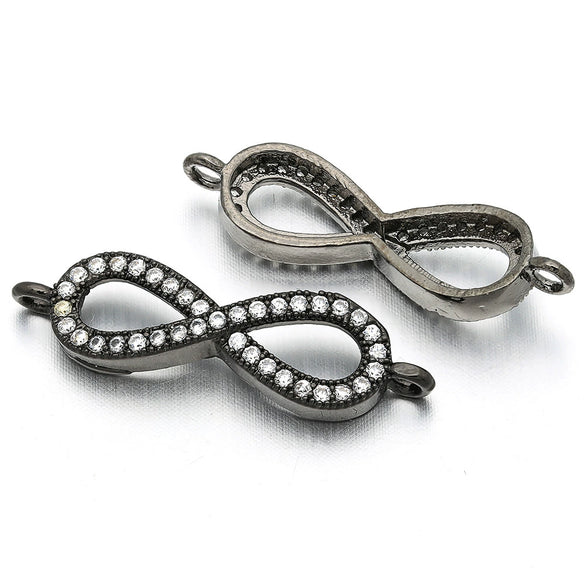 Bracelet Copper Micro Inlay Eight Characters Pattern Electroplating Accessories