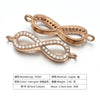 Bracelet Copper Micro Inlay Eight Characters Pattern Electroplating Accessories