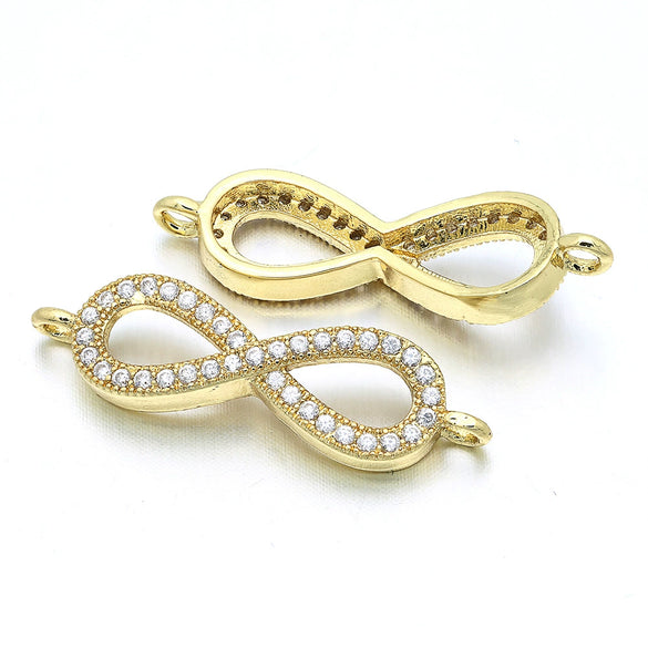 Bracelet Copper Micro Inlay Eight Characters Pattern Electroplating Accessories