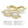 Bracelet Copper Micro Inlay Eight Characters Pattern Electroplating Accessories