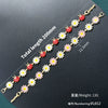 Bracelet Copper Oil Dripping Small Daisy Petal Animal Zodiac Flower Style For Women