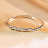 Bracelet Copper Real Gold Electroplated Cross Semicircle Diamond Light Luxury Geometric Design
