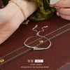 Bracelet Copper Real Gold Electroplated Zircon Spliced Geometric Smiley Face Highend Women's Hand Jewelry