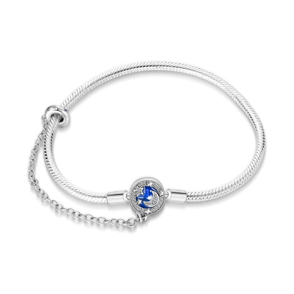 Bracelet Copper Silver Plated Snake Bone Chain Star Moon Snowflake Fortune Bead Original Design Electroplated