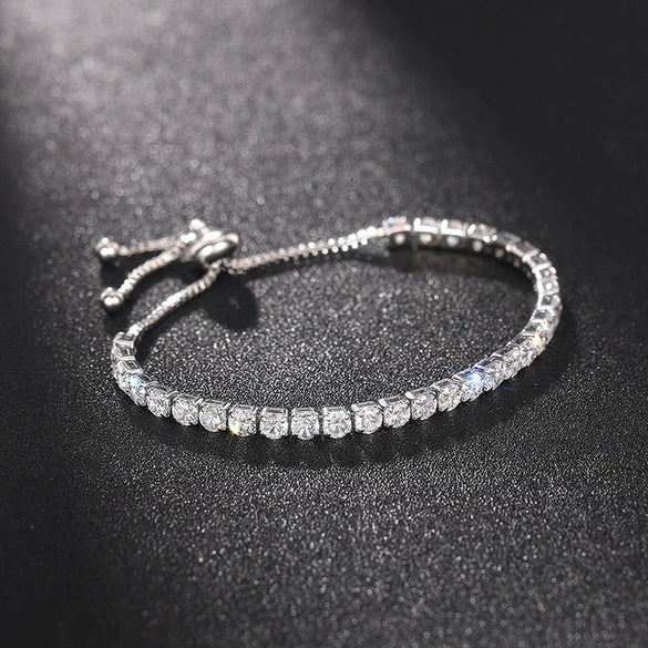 Bracelet Copper Zirconia Fashion Geometric Jewelry